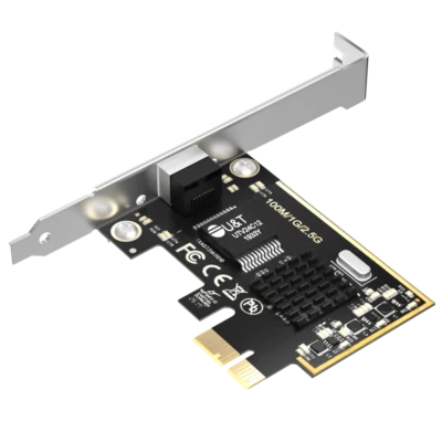 10/100/1000M/2.5Gbps PCI-E Gigabit Ethernet Network RJ45 LAN Card Adapter for PC - Image 1 of 4