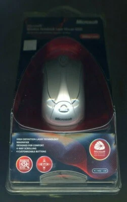 Microsoft Wireless Notebook Laser Mouse 6000 New Sealed B5W-00001 1054 1051 - Image 1 of 2