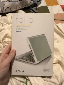 ZAGG ID6ZFNGY0 Folio Case Bluetooth Keyboard for iPad Mini - Sage - Picture 1 of 3