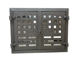 Antike Ofentür Warmhaltefach Kachelofen Art Deco Jugendstil Guss Kachelofentür - Bild 1 von 7