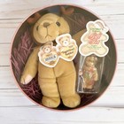 Retired, Enesco (1999) Cherished Teddies "tug-a-heart Teddies" Gift Set-nib