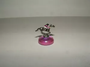 MAXIMUM SECURITY 2019 KENTUCKY DERBY MINIATURE HORSE RACING JOCKEY SILK FIGURINE - Picture 1 of 3