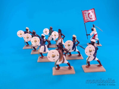 GRAN Bretaña dsg * línea de infantería guerreros árabes (9 figuras) ropa blanca * extranjero Foto 1 de 4