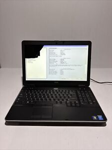 Dell Latitude E6540 15" Laptop i7-4610M 4gb Ram No Drives Boots Bios Screen