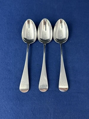 ROBERT HENDERY MONTREAL ИЗ ЧИСТОГО СТАРОГО АНГЛИЙСКОГО БОЛЬШИЕ ЧАЙНЫЕ ЛОЖКИ (3) - Изображение 1 из 4