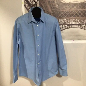 Banana Republic Classic Fit Blue Button Front Long Sleeve Cotton Shirt XL - Picture 1 of 10