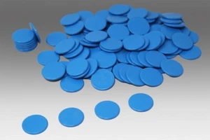 Spielchips, blau (100 Stück) aus RE-Plastic® Zählchips Wissner - Picture 1 of 3