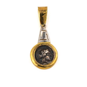 Athena Gold Pendant, Goddess Athena, Ancient Greek, Greek Handmade Pendant - Picture 1 of 7