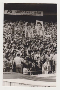 Energetic Colorful Mass of Football Fans Young Hooligans Unusual Snapshot Photo - Picture 1 of 7