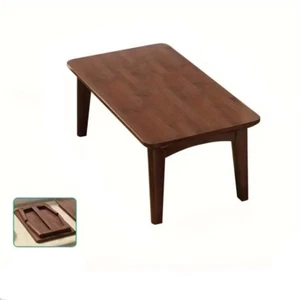 NNETM Foldable Bamboo End Table - 60 x 40 x 26 cm - Picture 1 of 7