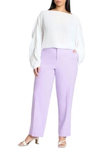 ELOQUII Women's Plus Size The 365 Straight Leg Pant - Picture 1 of 13
