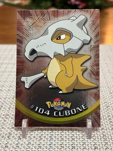 2000 Topps Pokemon Series 2 #104 Cubone (Smooth Silver Foil) Blue Logo - Bild 1 von 2