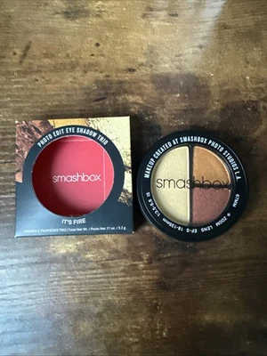 Smashbox Photo Edit EYE Shadow Trio ABLAZE 3X It's Lit Mango Salsa Blaxe NeW - Image 1 of 2