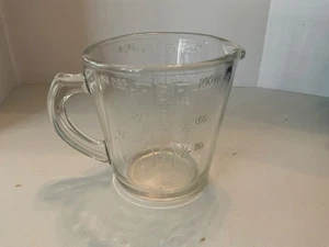 PYR-O-REY Glass Measuring Cup 240ml / 1 Cup – Clear Tempered Glass - Vintage - Picture 1 of 5