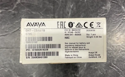Avaya 3735 IP DECT Handset 700513192 ✅❤️️✅❤️️ BRAND NEW! SEALED INSIDE BOX! - Image 1 of 4