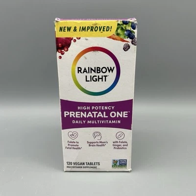 Multivitamínico diario prenatal Rainbow Light de alta potencia 120ct caducidad 10/25 Foto 1 de 4