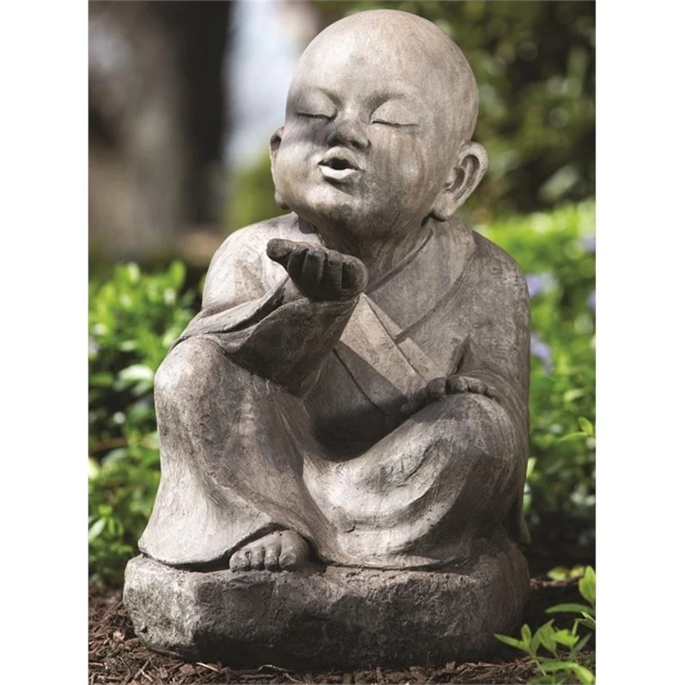 Alfresco Home Wishing Buddha Garden Statue - Image 1 of 2