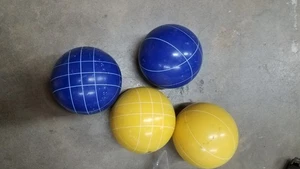 4 Boccia Bälle Rasenspiel - gebraucht - Bild 1 von 5