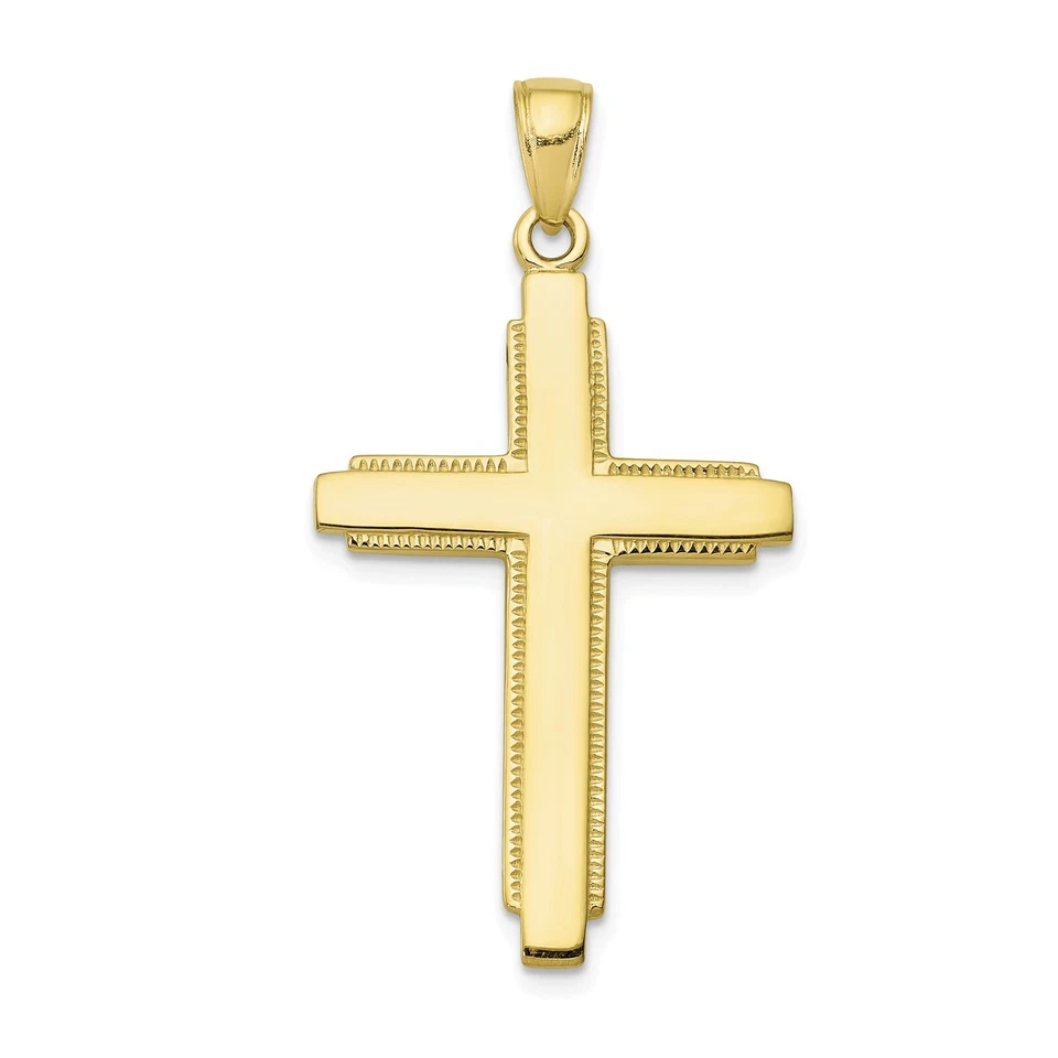 10k Yellow Gold Polished Cross Pendant 10d3521