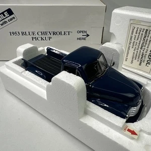 Danbury Mint 1953 Blue Chevrolet Pickup Truck 1/24 Diecast NEW NEVER DISPLAYED - Picture 1 of 9