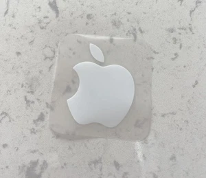 Apple Logo Sticker Aufkleber weiß 6,5 x 6,5 cm Neu - Bild 1 von 3