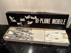 Otagiri Bi-Plane Móvil De Colección Nuevo Hecho en Japón con 6 Aviones - Imagen 1 de 4