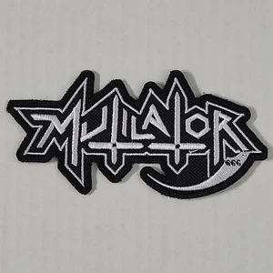 MUTILATOR Shaped Band Logo SMALL PATCH Embroidered - Picture 1 of 6