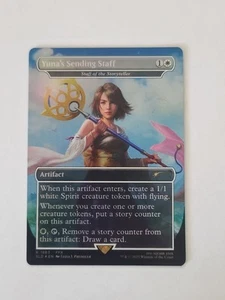 Yuna's Sending Staff (Staff of the Storyteller) Rainbow Foil MTG FF Secret Lair - Picture 1 of 3
