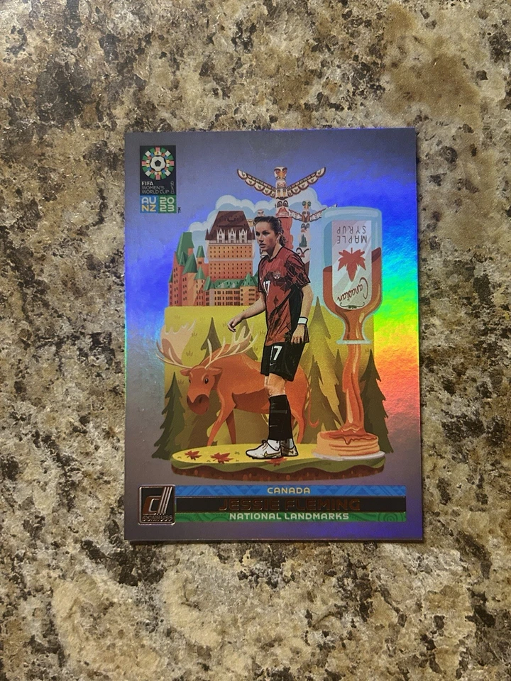 Donruss Copa Mundial Femenina de la FIFA 2023 Jessie Fleming Monumentos Nacionales CASO HIT  Foto 1 de 2