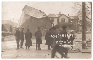 1910 Hamilton, Ohio FOTO REAL Casas residenciales destruidas por tornado - Postal - Imagen 1 de 2