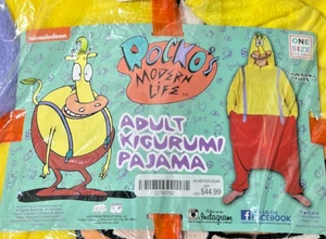 Rocko's Modern Life Heffer Costume Adult Pajamas One Size Kigurumi NEW Halloween - Picture 1 of 4