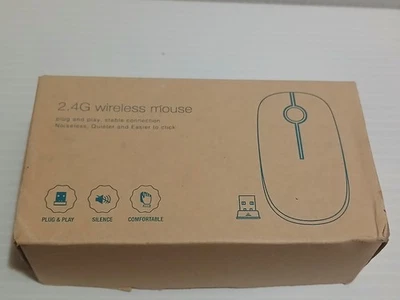 Jelly Comb Black 2.4G Slim Wireless Mouse with Receiver MS001, (Black/Gold) - Image 1 of 4