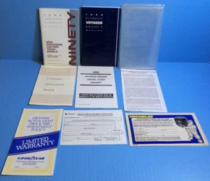 90 1990 Plymoutn Voyager manual del propietario - Imagen 1 de 1