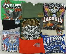 Vintage Motorcycle Rally Men's Mystery T-Shirts - 2 Shirts Included!