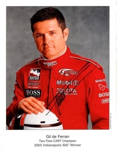 Foto firmada por Gil de Ferran 8,5x11 INDY INDY CAR RACE DRIVER con holograma certificado de autenticidad - Imagen 1 de 1