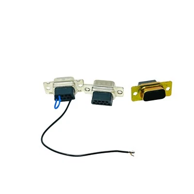 3 pcs AMP D-Sub Connector Receptacle Crimp 9 Position - Image 1 of 4