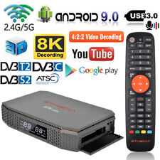 GTMEDIA 8K DVB S2/T2/ATSC FTA Satellite TV Receiver PVR Android Smart TV BOX CI+