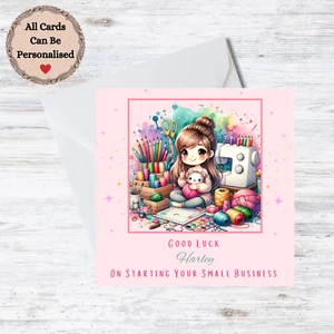 Personalised Female Starting Small Business Card - Customisable Name - Picture 1 of 1