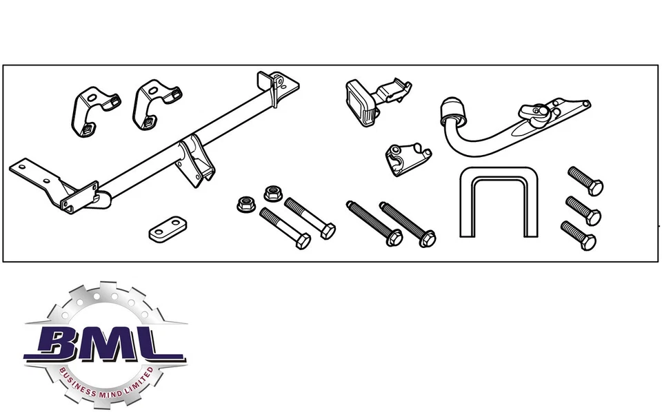 KIT DE SOPORTE DE REMOLQUE LAND ROVER RANGE ROVER EVOQUE 2012 A 2018 GENUINO. VPLVT0069LR Foto 1 de 1