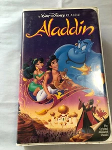 GEBRAUCHTES WALT DISNEY'S KLASSISCHES ALADDIN SCHWARZ DIAMANT VHS VCR-BAND - Bild 1 von 4
