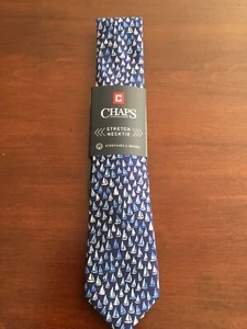 Chaps Strech Necktie Blue-NWT - Picture 1 of 4