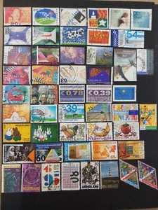 Nederland Stamps - All Large used Commems. 50 diff. with Semi-Post Stamps - Picture 1 of 1