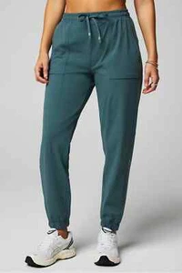 Fabletics The One Jogger Pants XXL/1X Elastic Performance Waist Storm Slate NEW - Picture 1 of 7