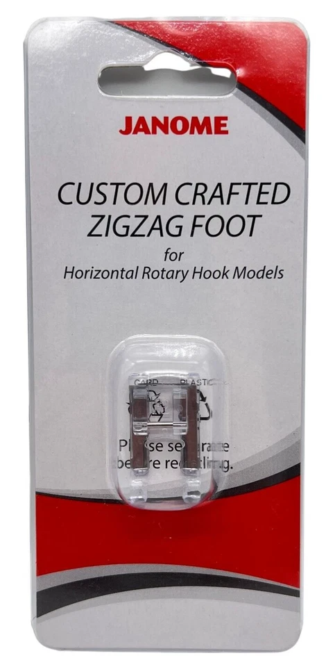 Janome Custom Crafted Zigzag Foot for Horizontal Rotary Hook Models200137003