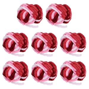 8pcs Chunky Yarn Bulky Thick Fluffy Yarn for Crochet Blanket,Multicolored - Picture 1 of 6