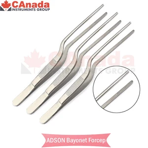 3er Set Verband Adson Bajonett Pinzette 6" Wellenschliff Pinzette Chirurgische Instrumente - Bild 1 von 2