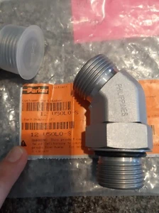 12 V50L0-S Parker's Seal-Lok O-Ring Face Seal fitting (2 Pack) - Picture 1 of 2