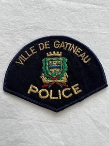 Vintage Canadian Ville De Gatineau Police Rare 4.4’x 3.2’ Patch Brand New - Picture 1 of 5
