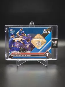 COLOR MATCH! Texas Rangers 2023 Topps Now ALCS Champions Base Relic Blue #09/49 - Picture 1 of 2