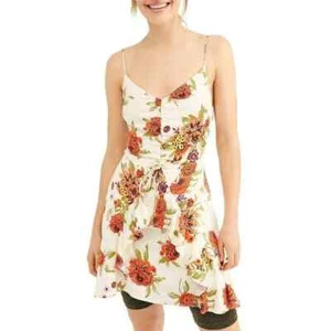 NEW! Womens Free People Large floral mini tank dress - Picture 1 of 9